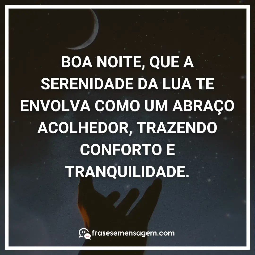 imagem mostrando frases de boa noite