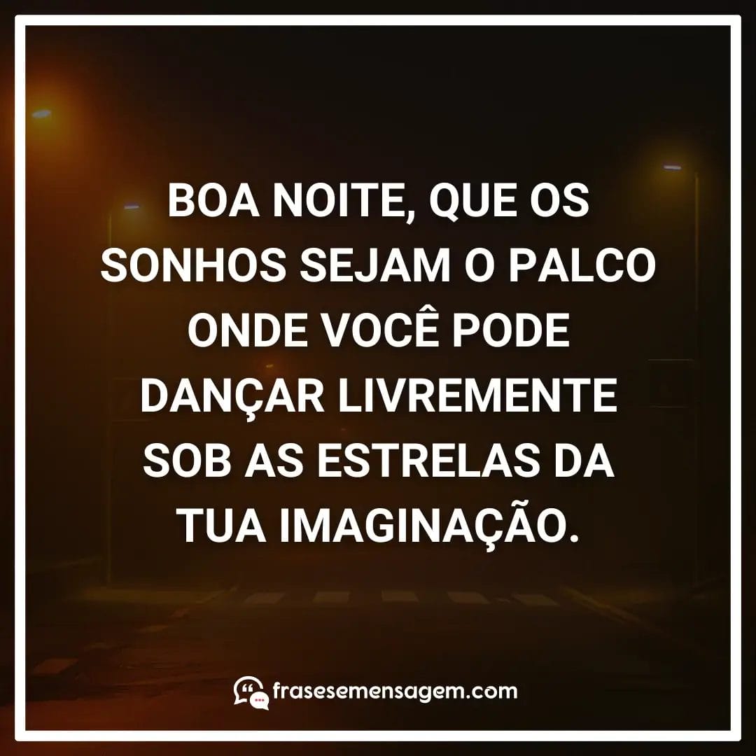 imagem mostrando frases de boa noite