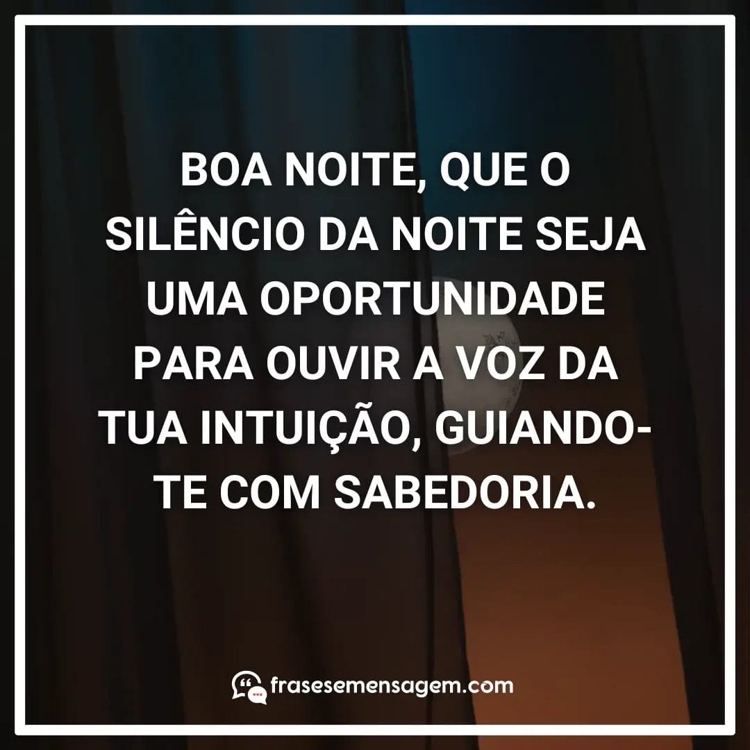 imagem mostrando frases de boa noite