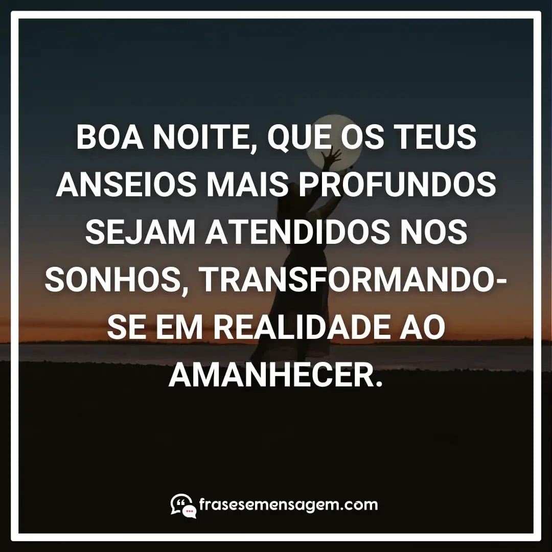 imagem mostrando frases de boa noite