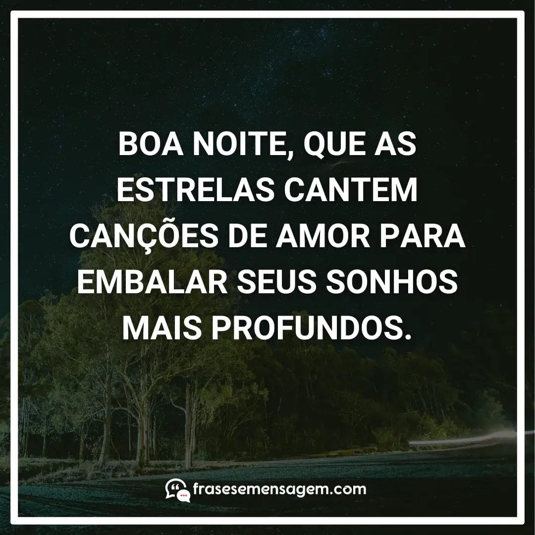 imagem mostrando frases de boa noite