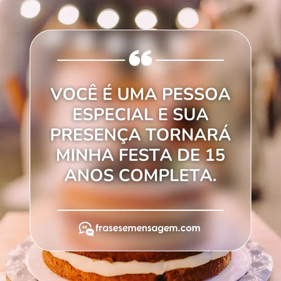 imagem mostrando frases convite de 15 anos