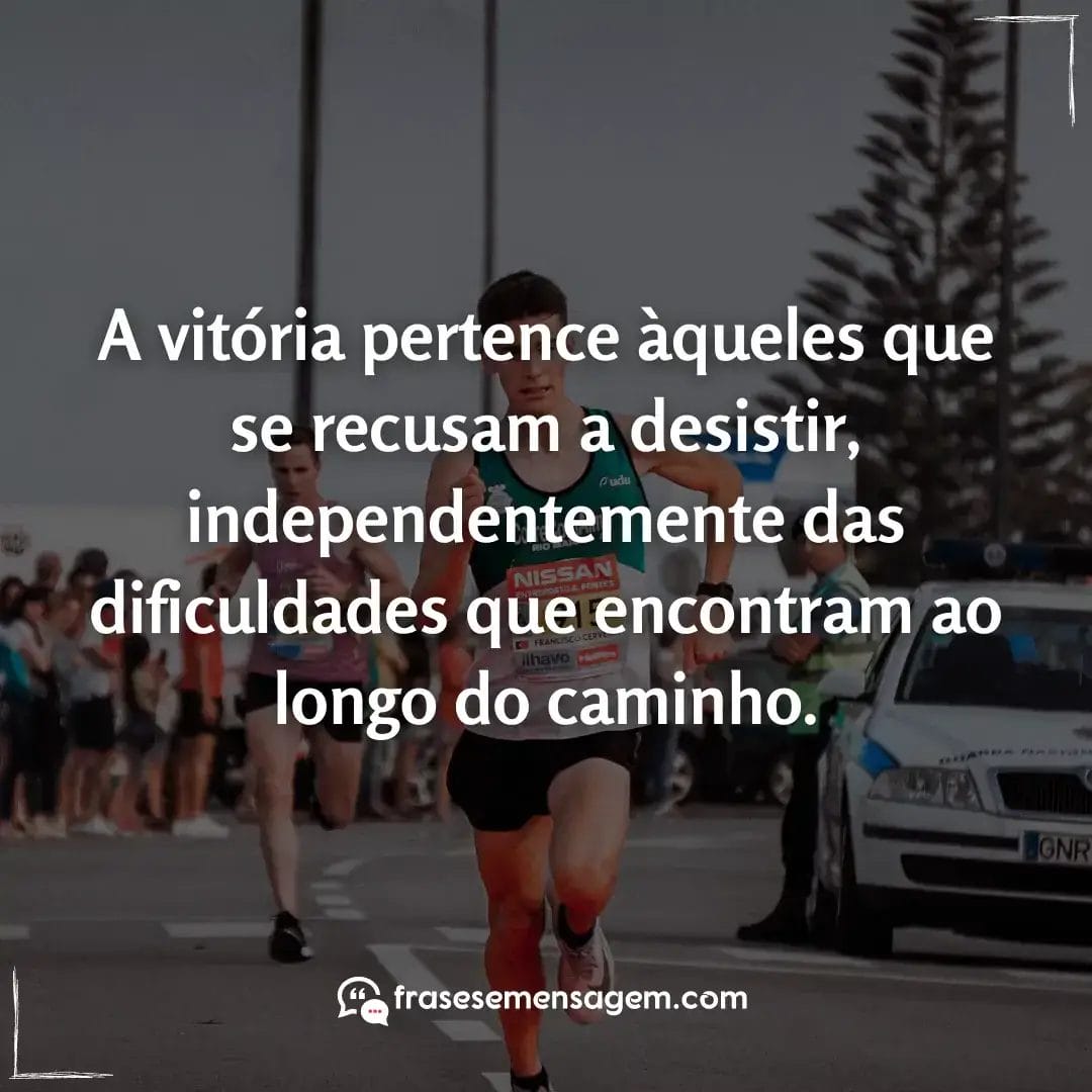 imagem mostrando frases corrida motivação