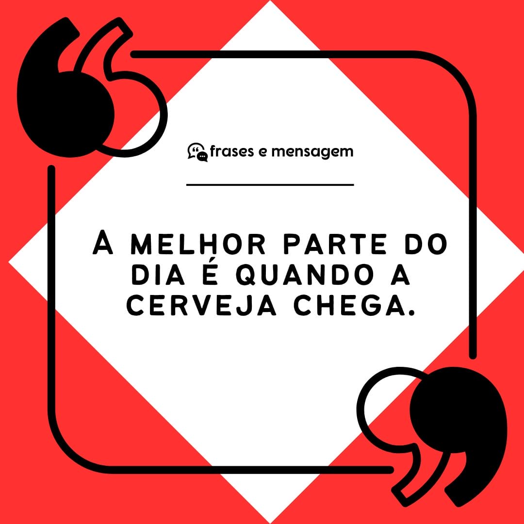 imagem mostrando frases de cerveja para status