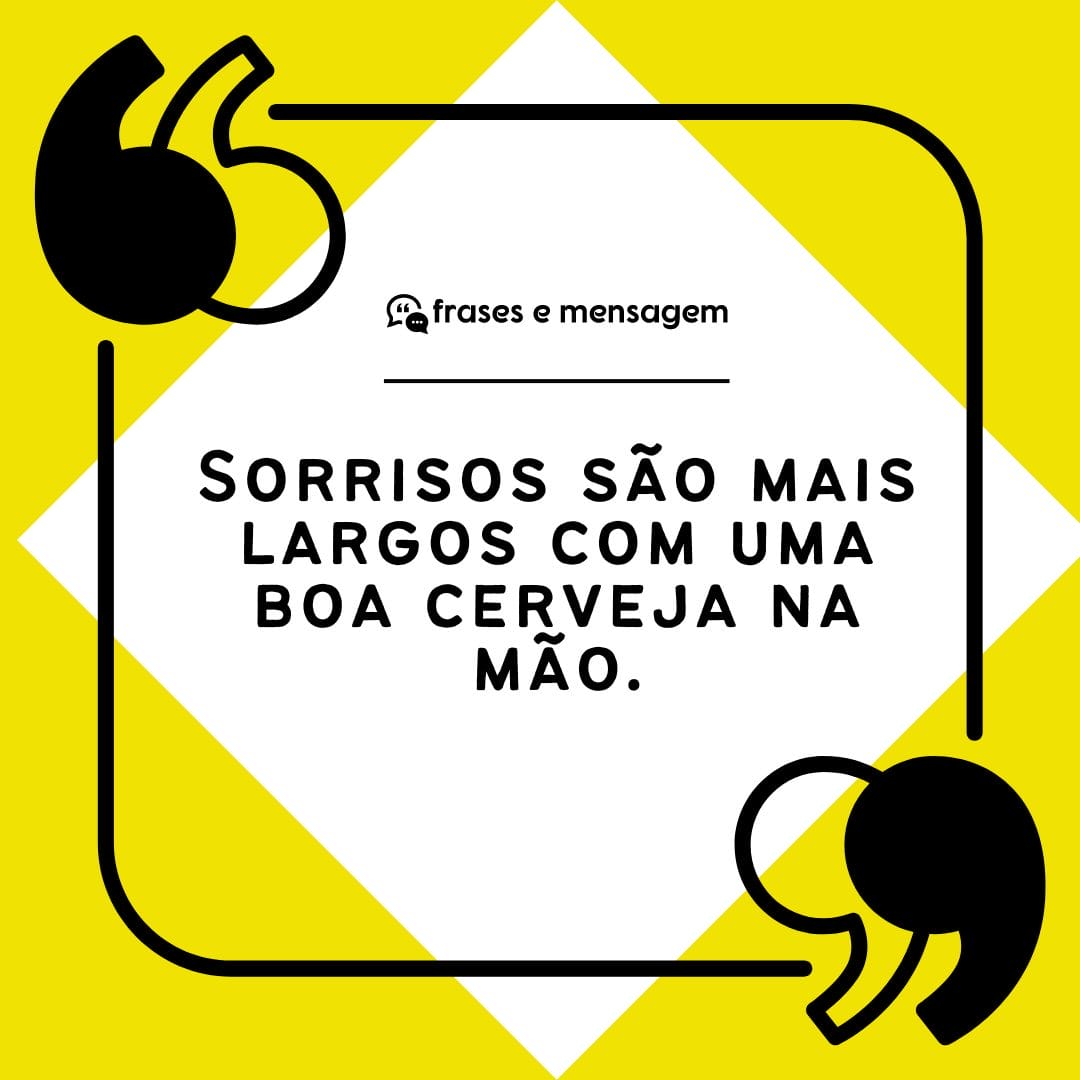 imagem mostrando frases de cerveja para status