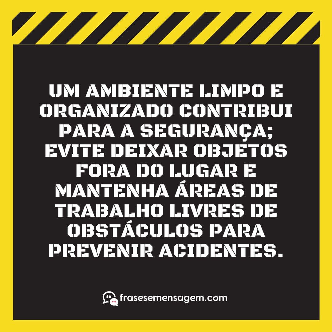 imagem mostrando frases de segurança do trabalho