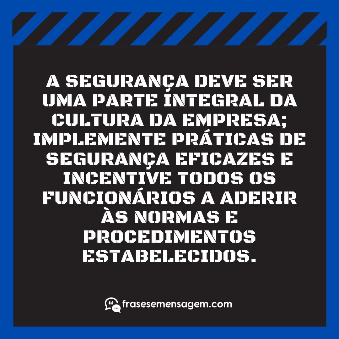 imagem mostrando frases de segurança do trabalho