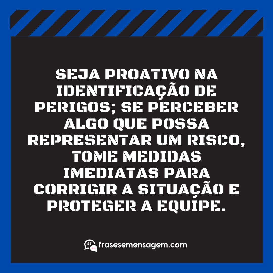 imagem mostrando frases de segurança do trabalho