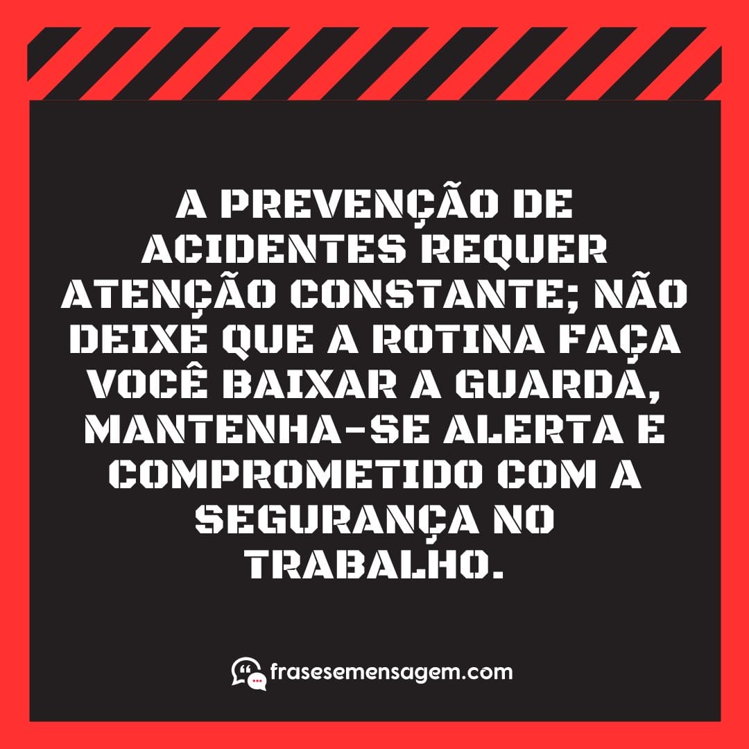 imagem mostrando frases de segurança do trabalho