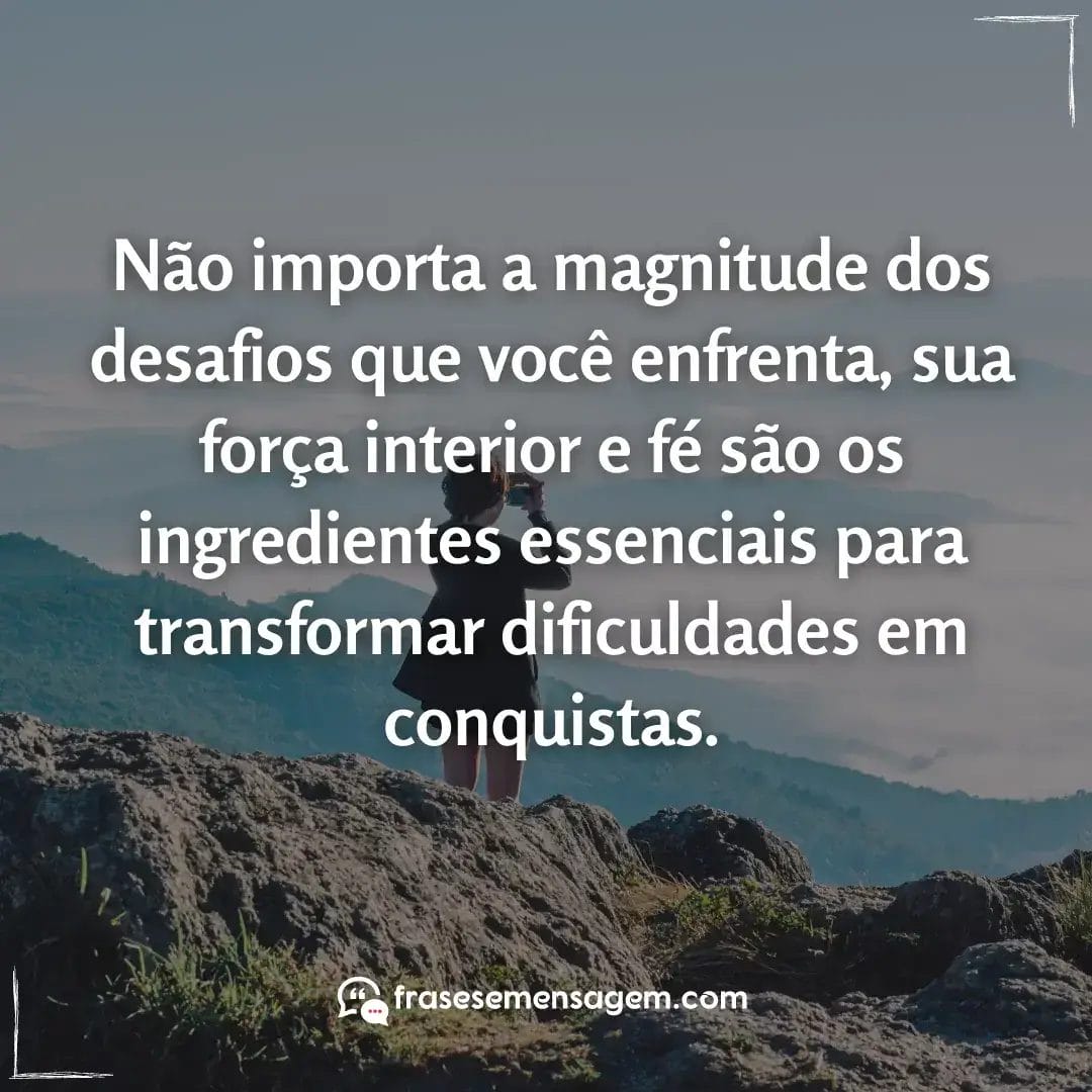 imagem mostrando frases de superação