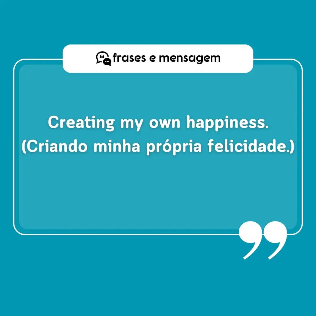 imagem mostrando frases em inglês para bio