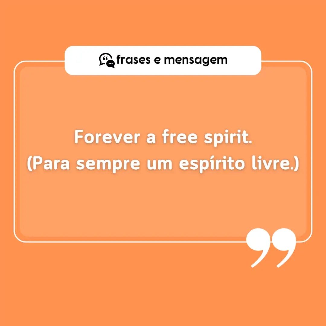 imagem mostrando frases em inglês para bio