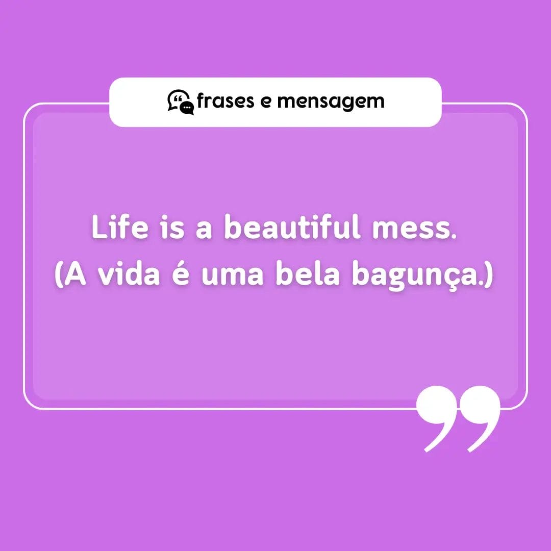 imagem mostrando frases em inglês para bio