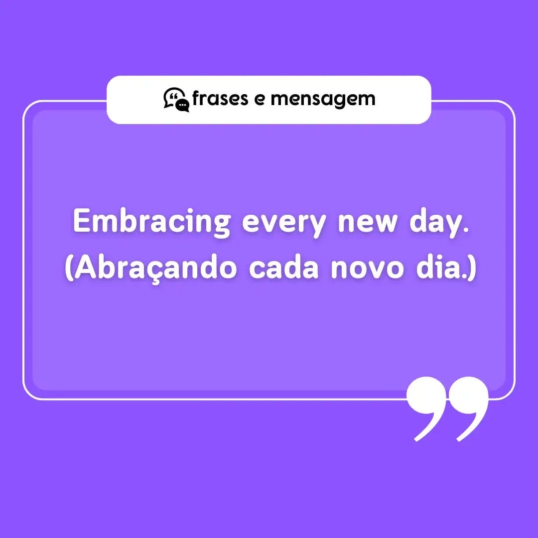 imagem mostrando frases em inglês para bio