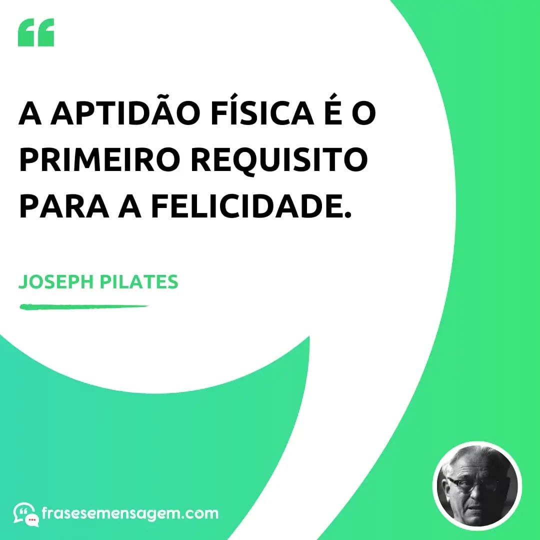 imagem mostrando frases joseph pilates