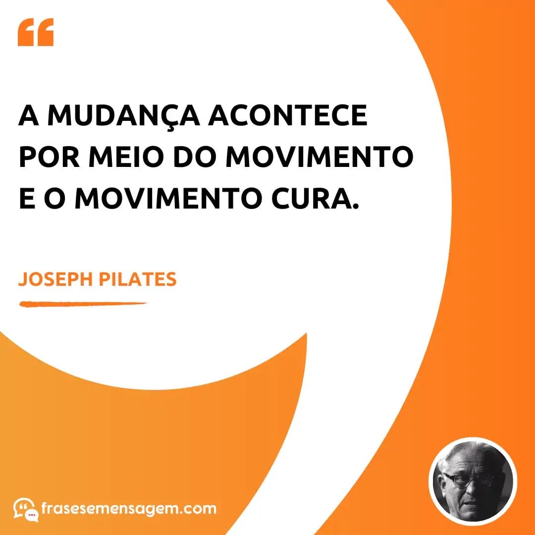 imagem mostrando frases joseph pilates