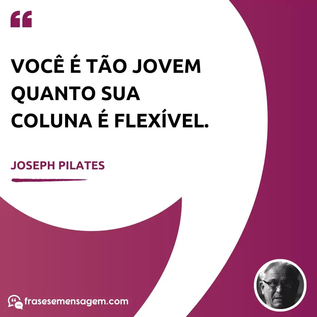 imagem mostrando frases joseph pilates