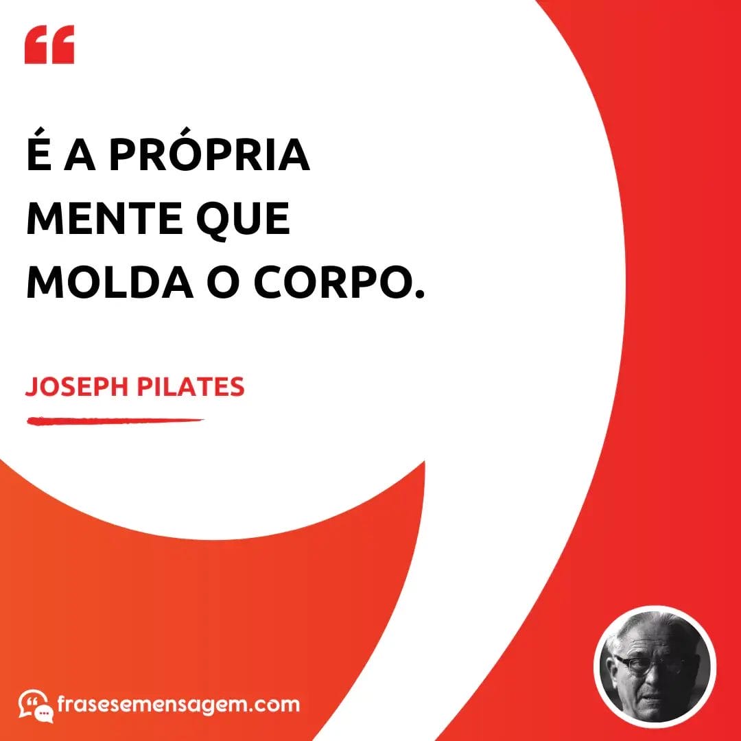 imagem mostrando frases joseph pilates