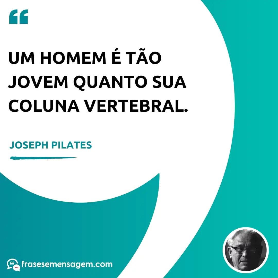 imagem mostrando frases joseph pilates