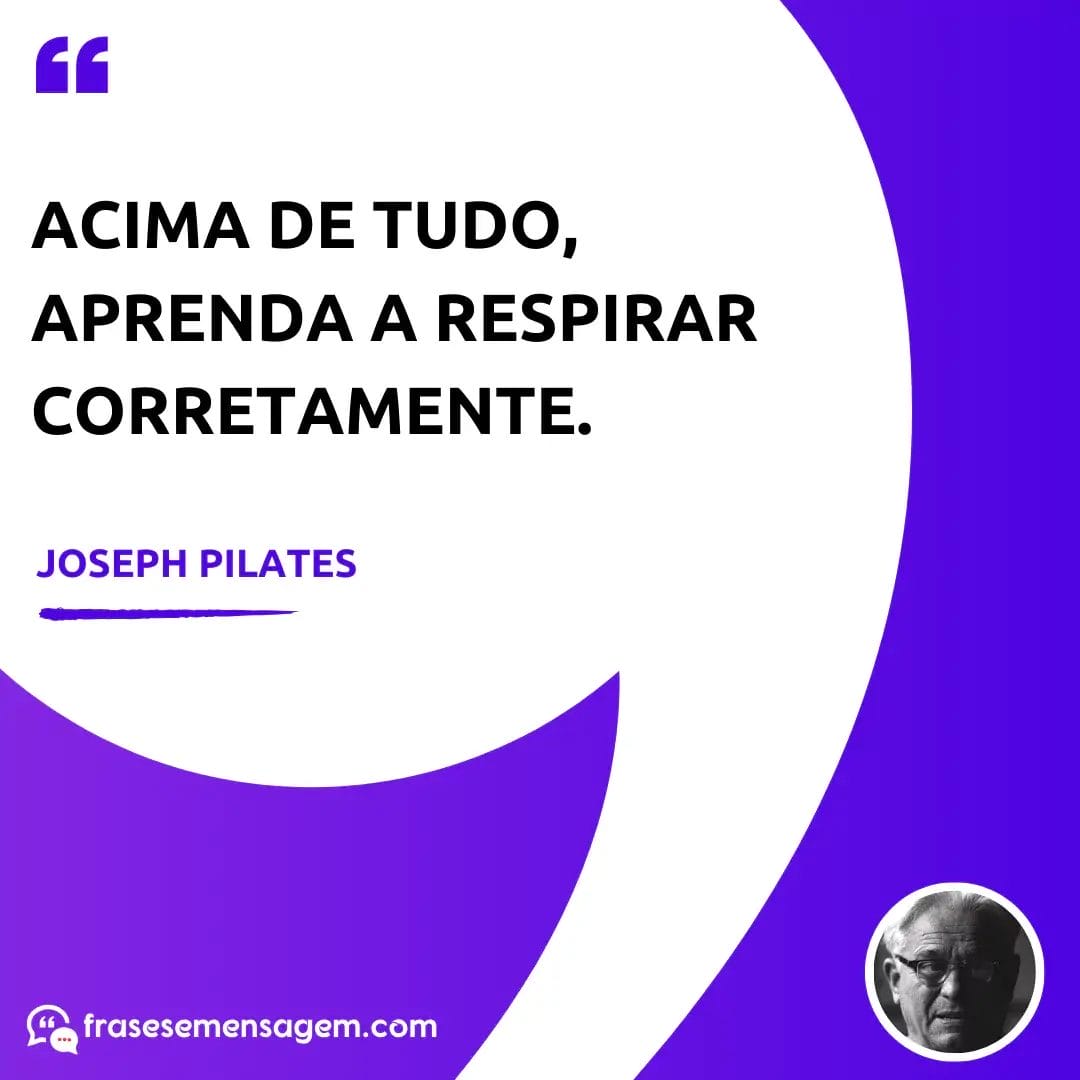 imagem mostrando frases joseph pilates