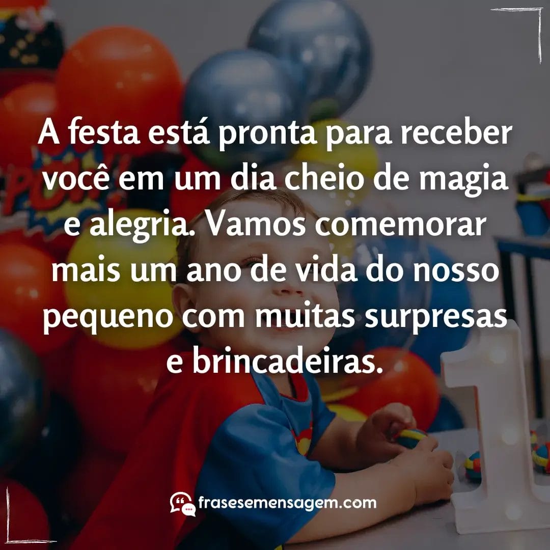 imagem mostrando frases para convite de aniversário