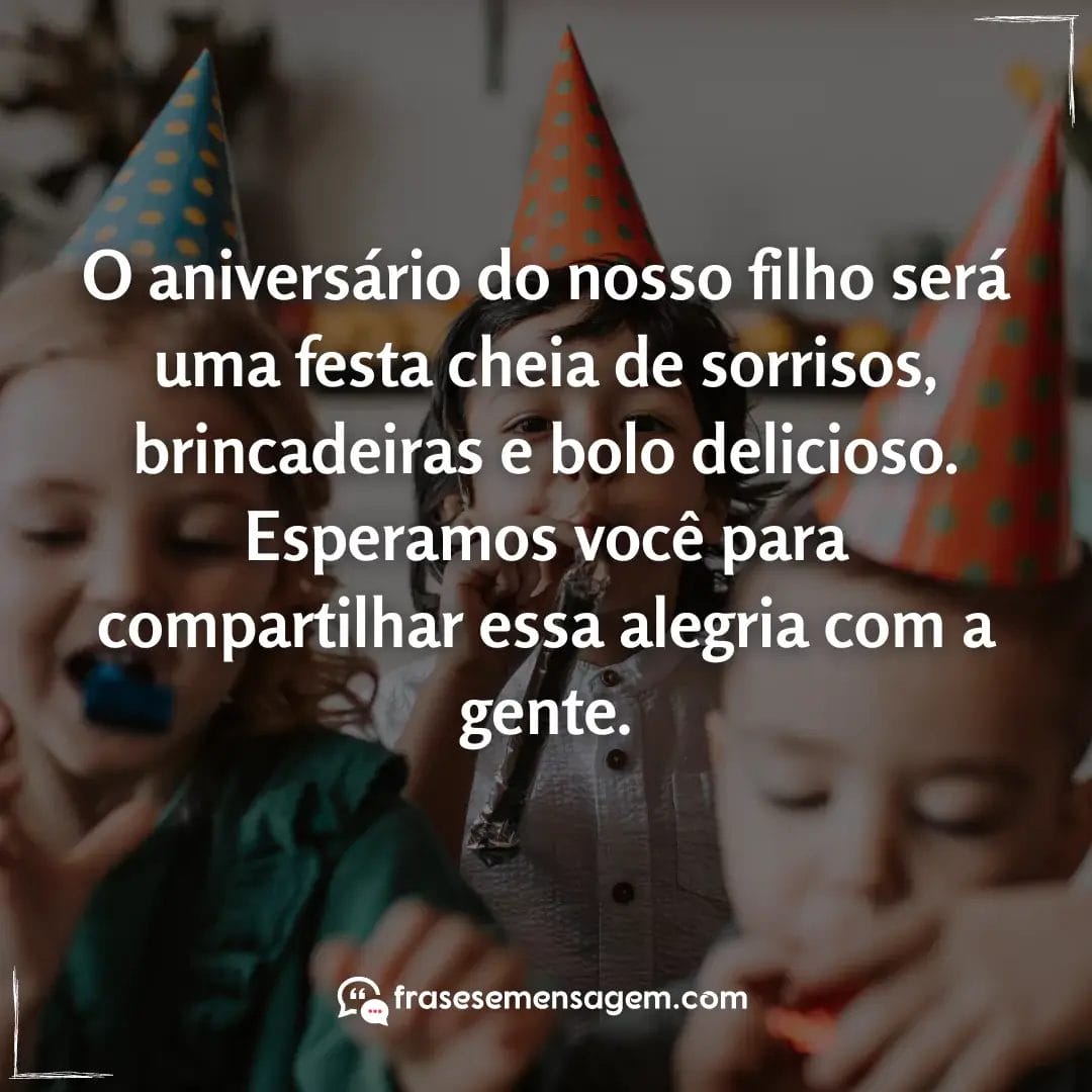 imagem mostrando frases para convite de aniversário