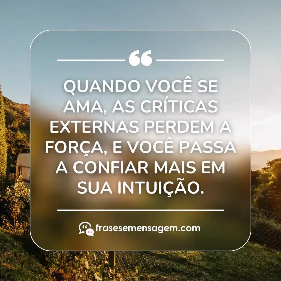 imagem mostrando frase de amor próprio