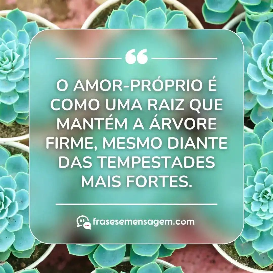 imagem mostrando frase de amor próprio