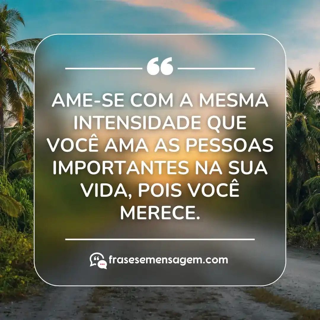 imagem mostrando frase de amor próprio