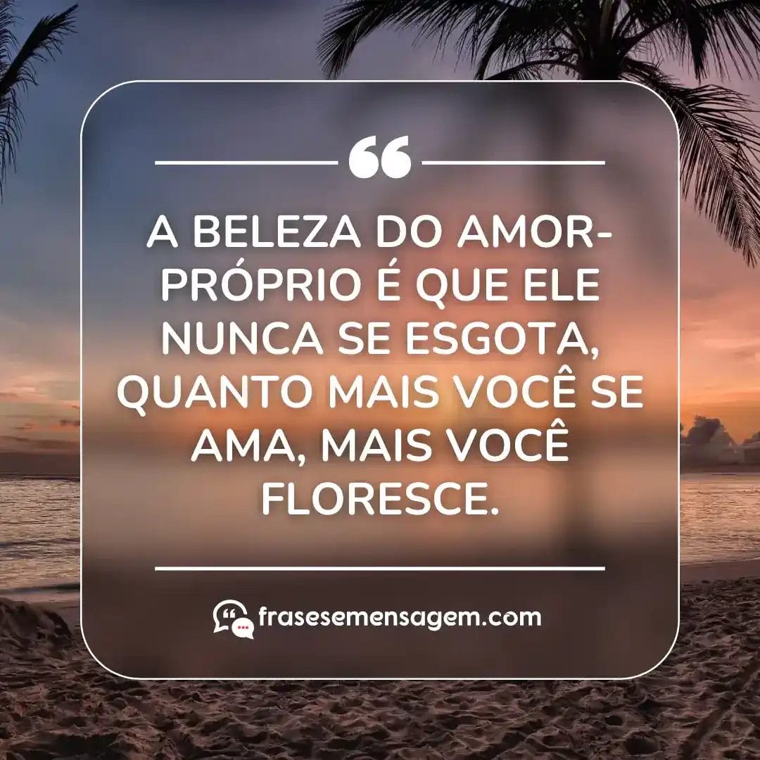 imagem mostrando frase de amor próprio