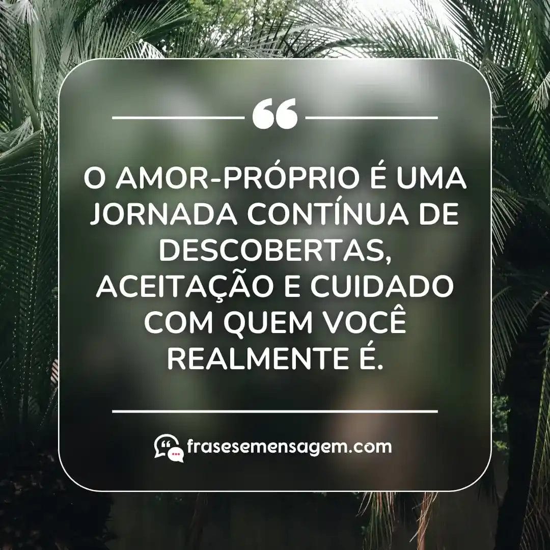 imagem mostrando frase de amor próprio